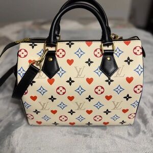 Louis Vuitton Limited Edition Game On Speedy 30 Bandouliere - with COA